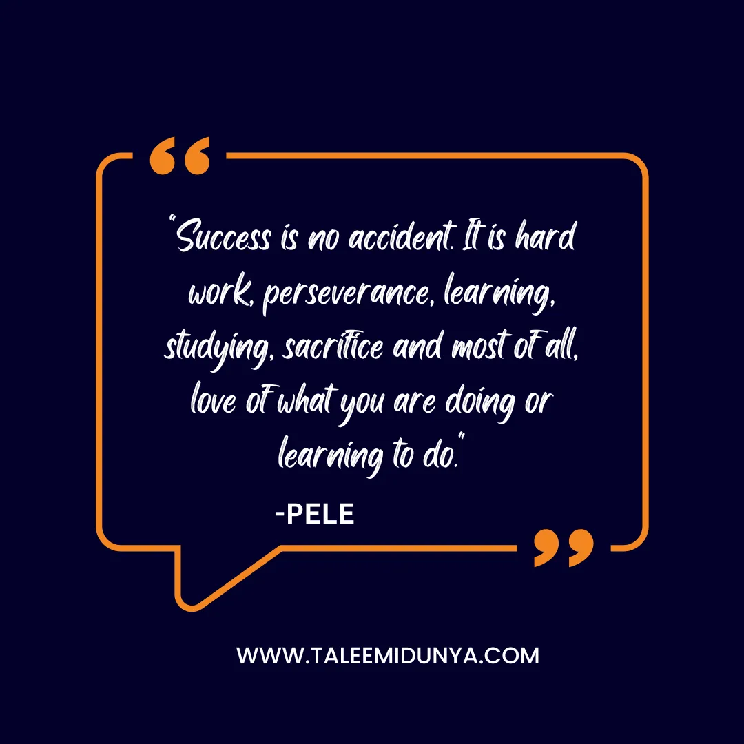 Success is no accident.